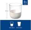 Стаканы для виски Villeroy & Boch Manufacture Rock blanc, 4 шт. (1137998250)