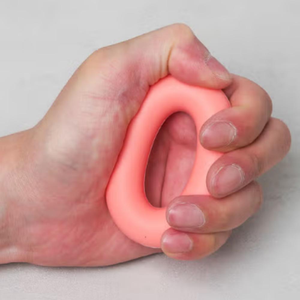 Donut-Shaped Pink Silicone Hand Gripper (Soft) 15kg