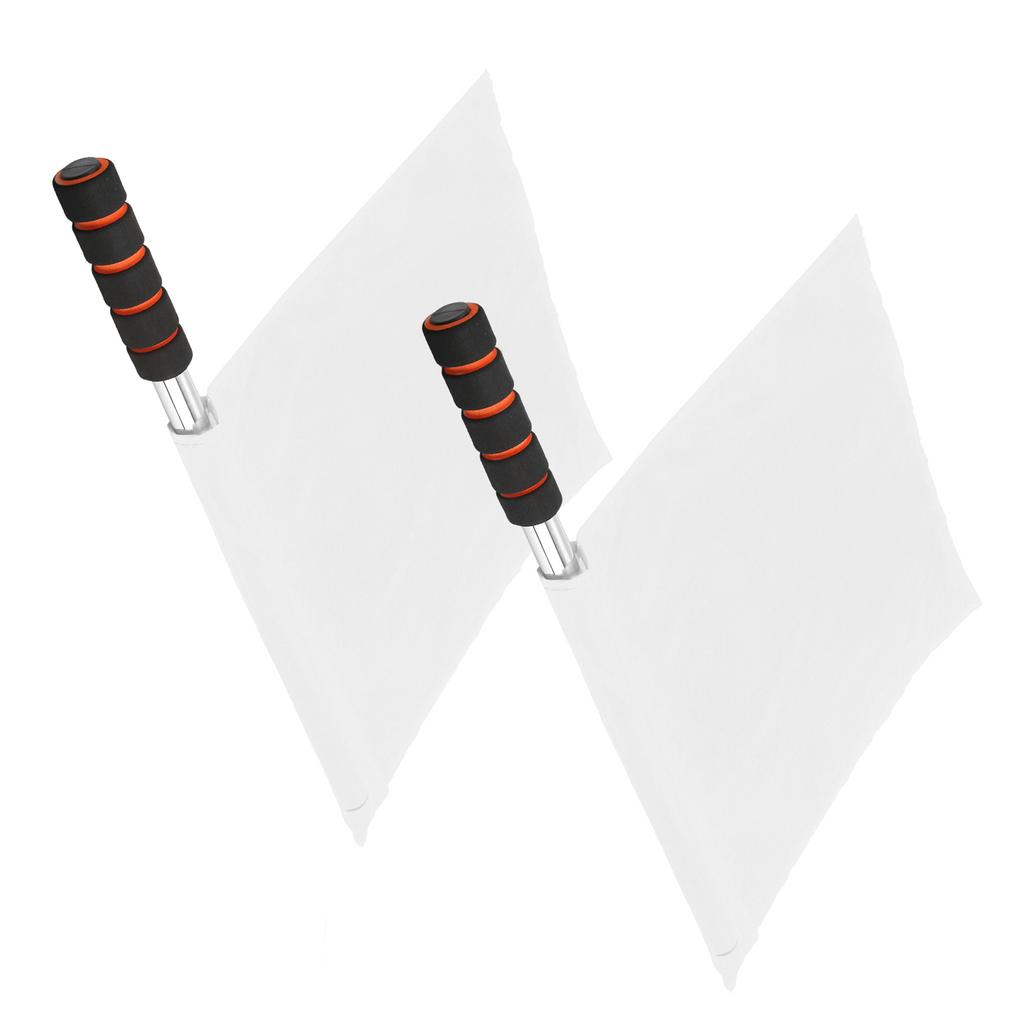 2 szt. Oficjalne flagi sędziego Słup ze stali nierdzewnej Sport konkurs Linesman Hand Flag