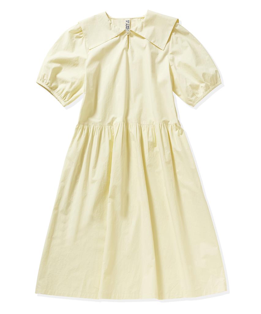 BETWEEN A AND B Sailor Collar Long Dress [Lemon]