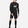 Nike Logo Pattern Printed Color Block Knitted Football Shorts Men Shorts Black DH5283-010