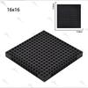 1/2/3/4Pcs 16X16 Dots Building Blocks Baseplate 65803 Black/White Splice Bricks Diy Combination Moc Hole Connect Parts 2780 Pins