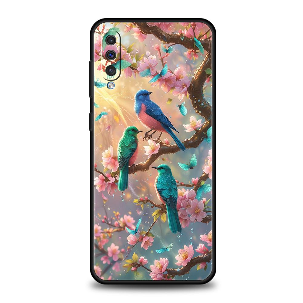 

Flower Floral Bird Phone Case for Samsung Galaxy A54 A42 A34 A24 A22 A16 A14 A12 A02 A03 A70 A50 A40 A30 A20 5G Soft TPU Shell Samsung A03