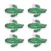 6Pcs Embroidered Patches Cactus Shape Cute Beautiful Covering Breakages Stains Iron On Patches for
