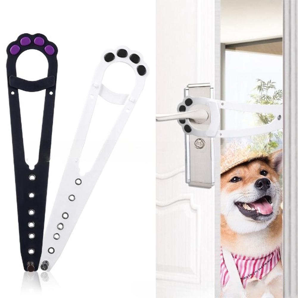 Einstellbare Breite Katze Tür Halter Fisch Geformt Design Schnelle Flex Strap Tür Stopper Pet Supplies