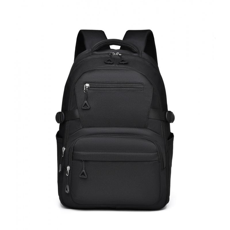 Versatile Solid Color New Style Unisex Daily Campus Large Capacity Travel Backpack Water-Resistant Fashionable Double Shoulder Bag