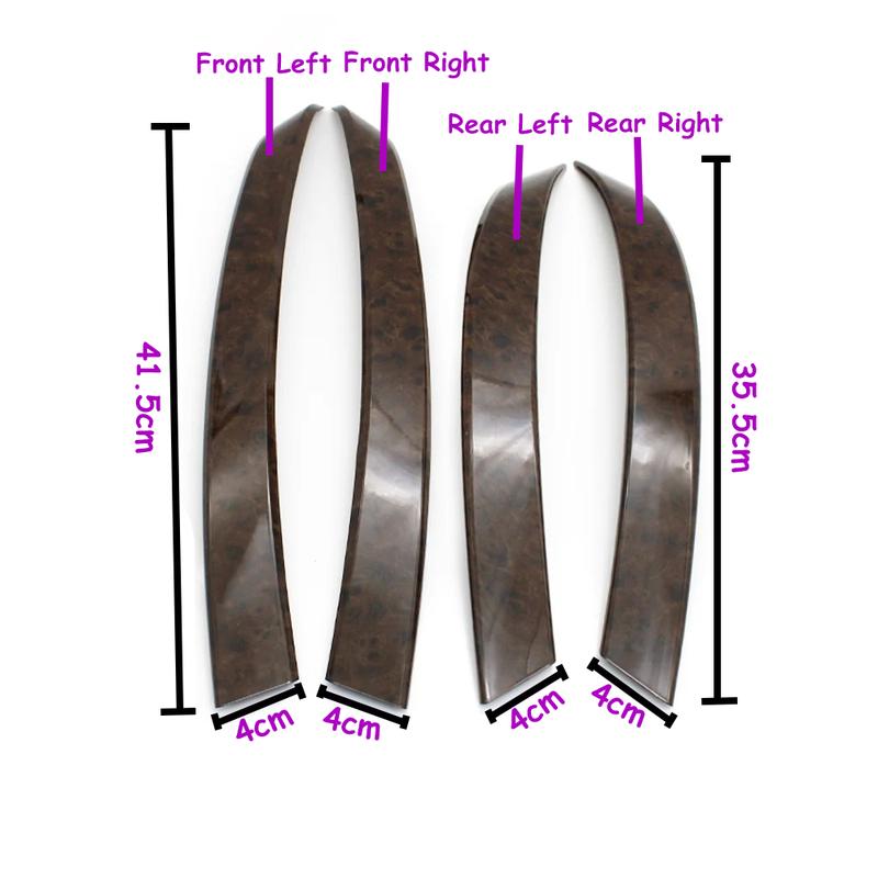 E60 E61 1PCS/2PCS Car Interior Front Rear Door Left Right Door Handle Trim Cover Replacement For BMW 5 Series M5 2004-2006