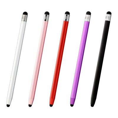 Penna stilo per touch screen 2 in 1 con punte in gomma, penna stilo capacitiva