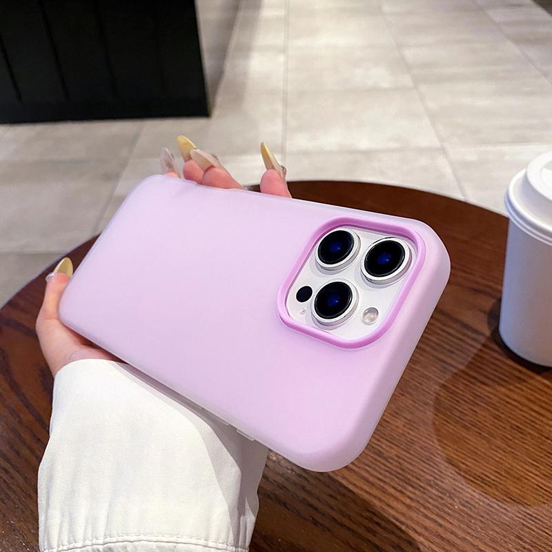 

Luxury Soft Matte Candy Silicone Phone Case For iPhone 17 16 15 14 13 12 11 Pro Max 16 Plus Solid Shockproof Bumper Back Cover iPhone 16