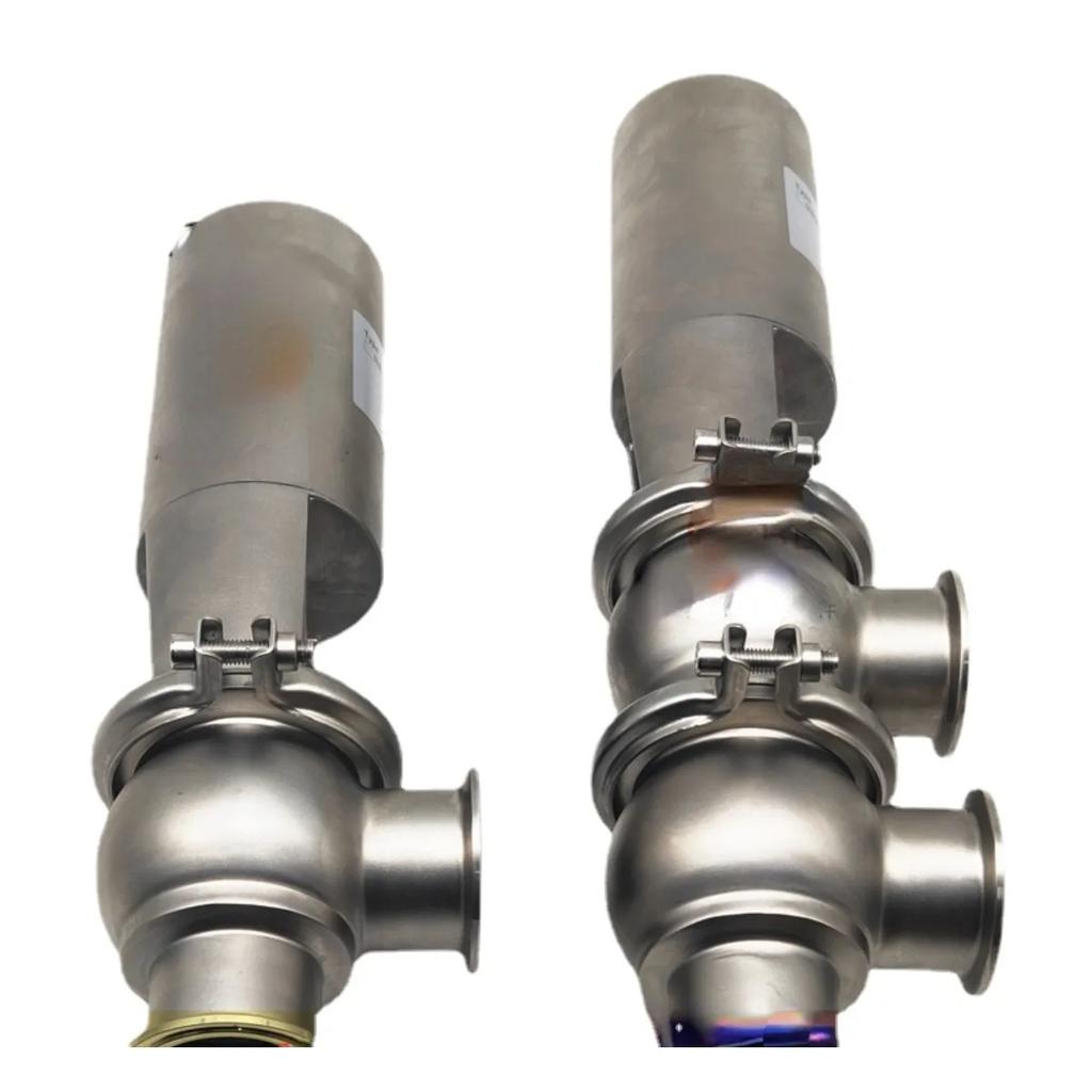 1.5" 2" 2.5" Tri Clamp SUS 304 Stainless Steel Sanitary Pneumatic Reversing Switch Direction Valve Homebrew Beer