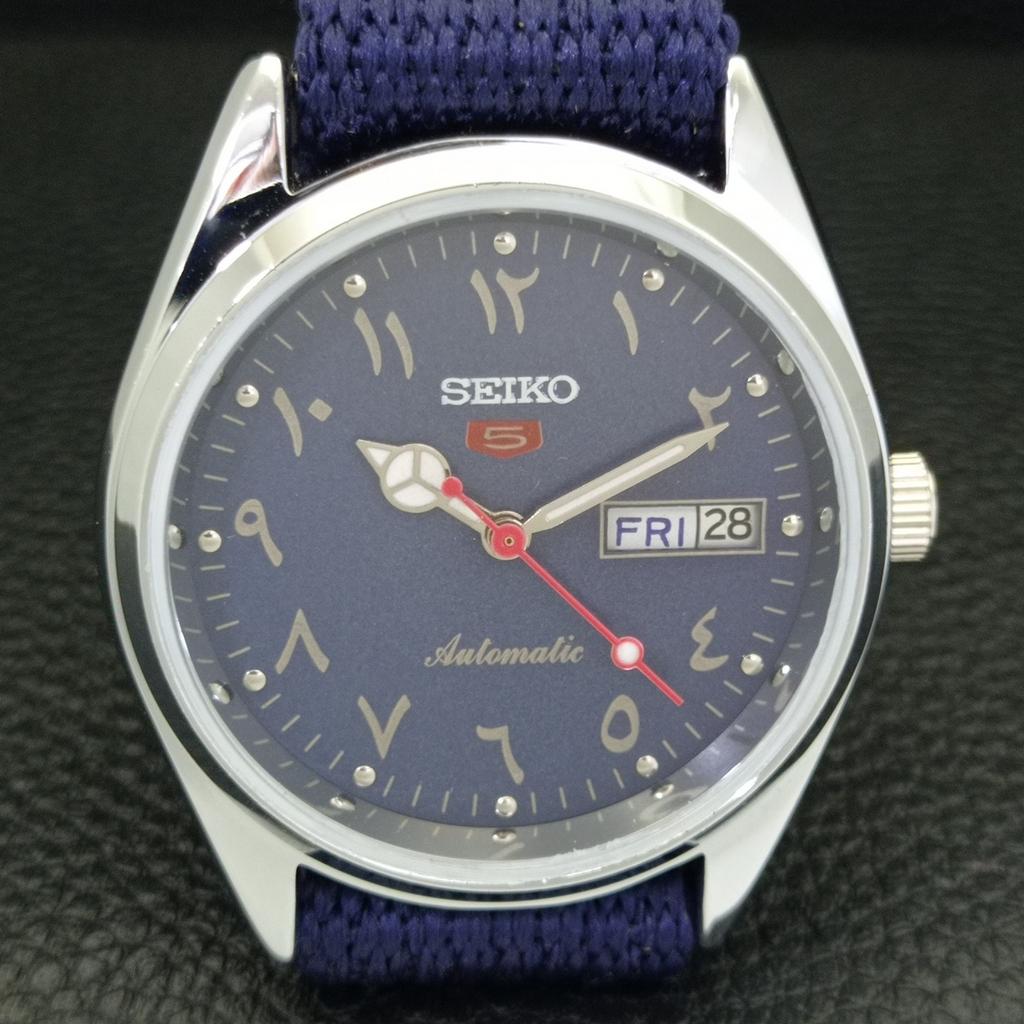 JAPAN VINTAGE REFURBISHED SEIKO 5 AUTOMATIC 6309A MENS BLUE DIAL WATCH A441273-4 Sk-a441273