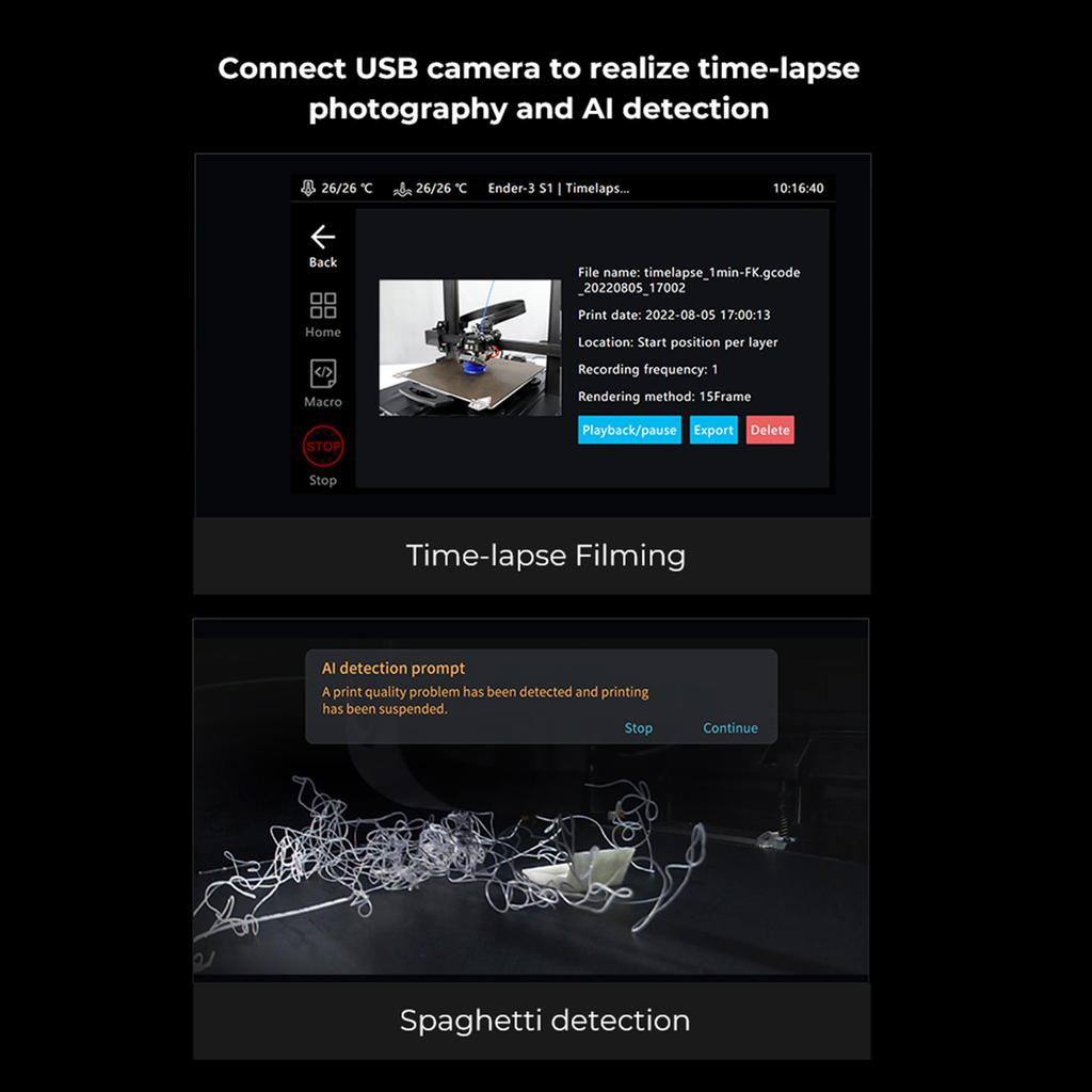 Creality 3D Sonic Pad for FDM 3D Printer with Multiple Interfaces 7   Touchscreen RAM 2G ROM 8G Integrate   Design