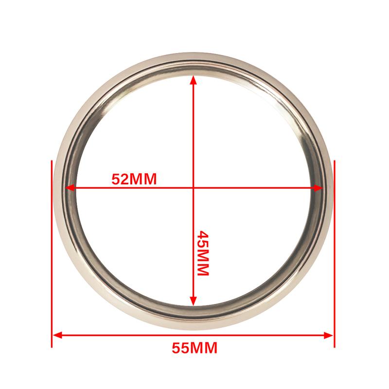 ELING  Silver or Black Stainless Steel Bezel for 52mm/85mm  Car Motorcycle Gauge