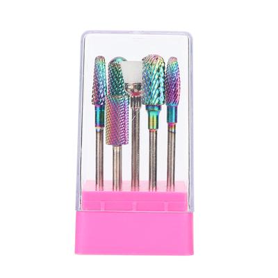 7pcs Professional Nail Art Grinding Head Dead Skin Removal Nail Sanding Polishing HeadColour