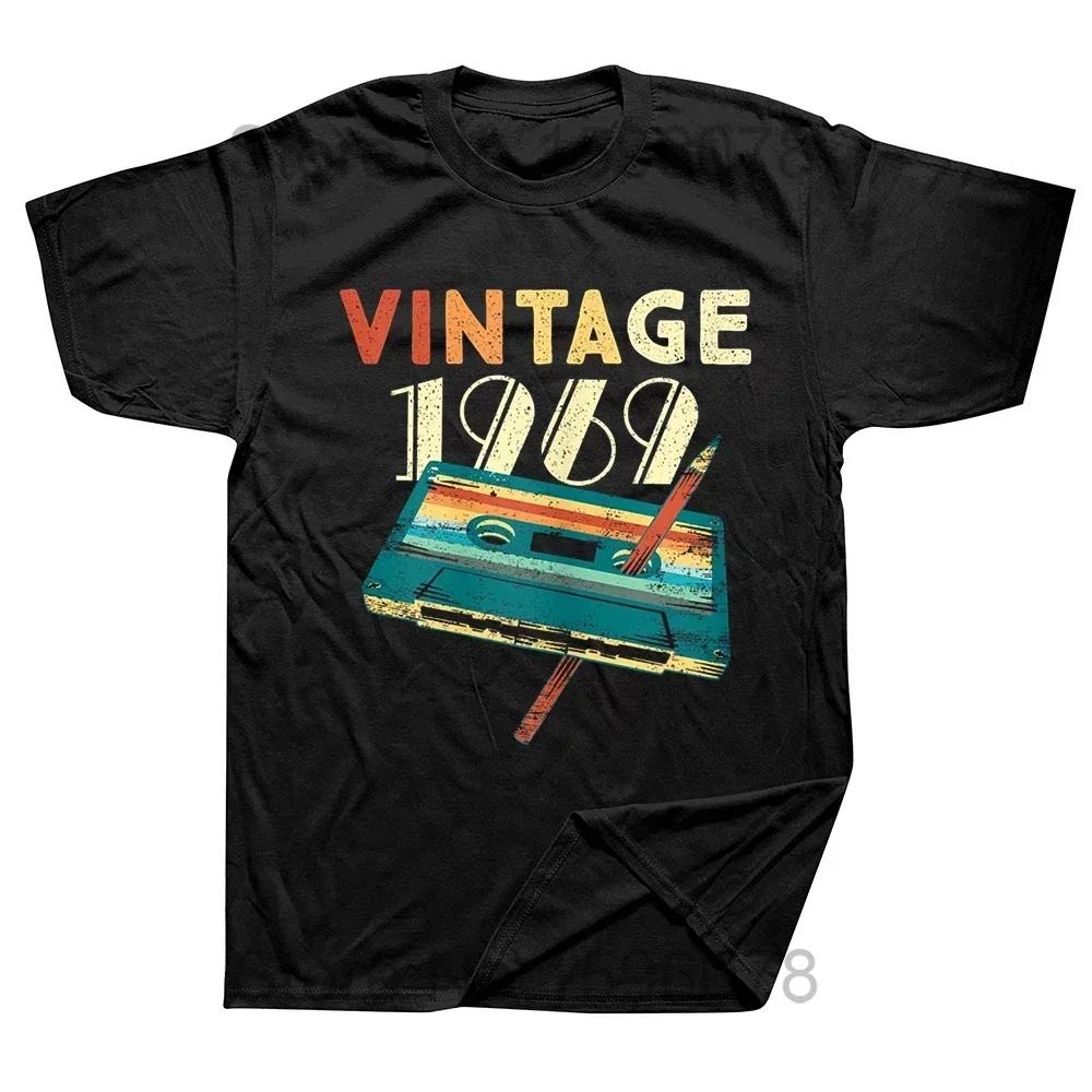 55 Year Old Gifts Vintage 1969 Limited Edition 55th Birthday T Shirt Tee Tops Round Neck Fashion Tshirt Clothing Casual T-shirts