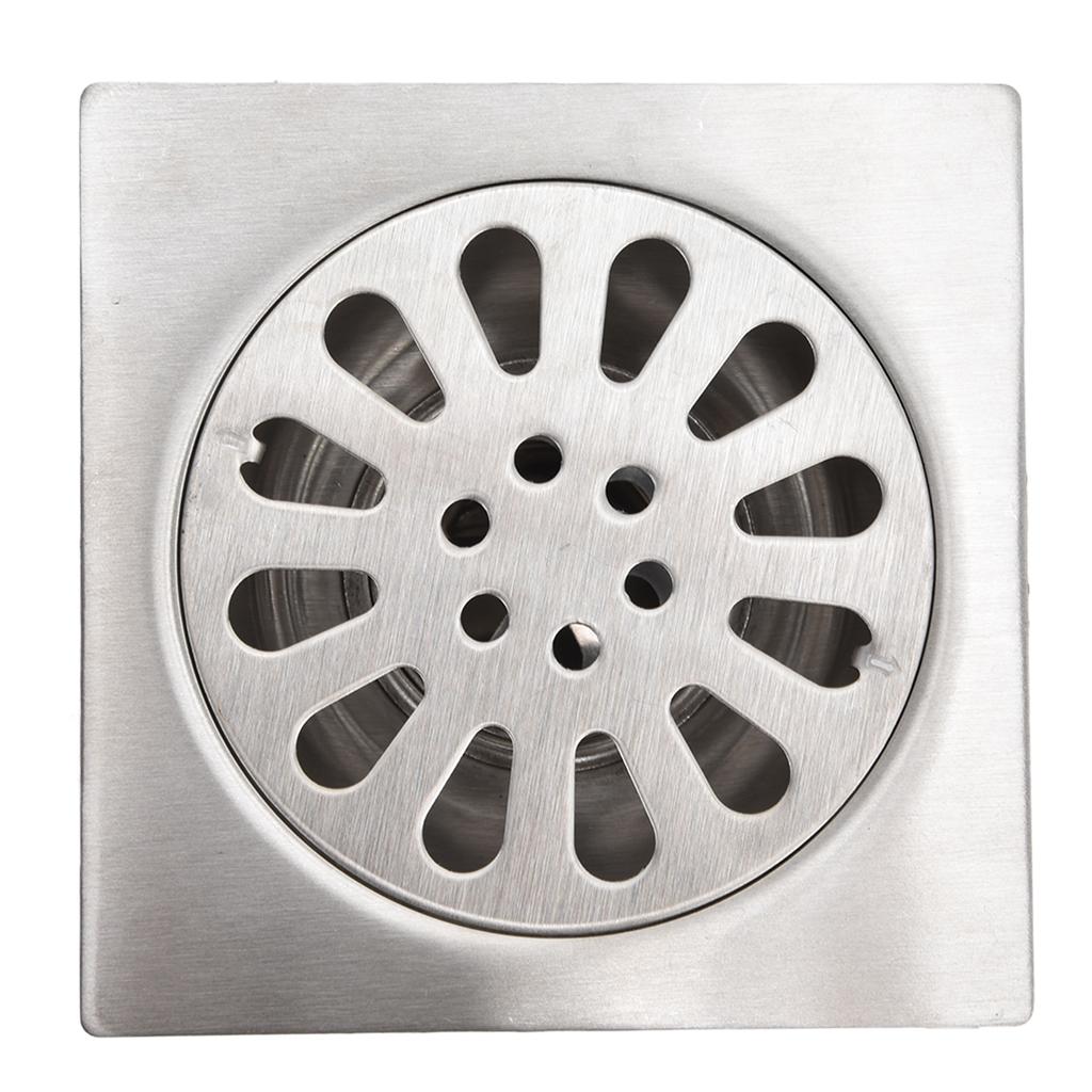 Shower Drain Square Shape Adjustable Tile Insertion Floor Drain Channel for Kitchen Bathroom