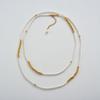 Earrings Xiaomi Beads 3Mm Ultra-Fine Collarbone Chain Beads Niche Pearls Color Matching Gold Light Luxury Niche Stacked Necklace Women