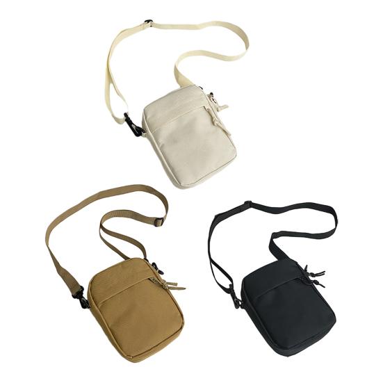 Unisex Crossbody Sling Tas Oxford Stof Schoudertas Kleine Crossbody Tas met Verstelbare Riem voor Mannen Vrouwen Dagelijkse Pendelen Straat
