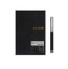 IWI Fountain Extra Fine Handscrito Gift TAKUMI Wood Pen, Nib, Set, Notebook, Black, IWI-VGGB-08