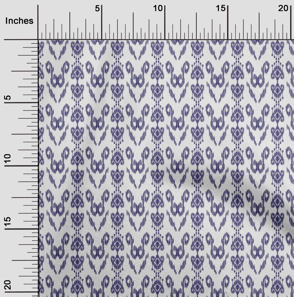 oneOone Cotton Flex Fabric Ethnic Ikat Decor Fabric Printed BTY 40 Inch Wide