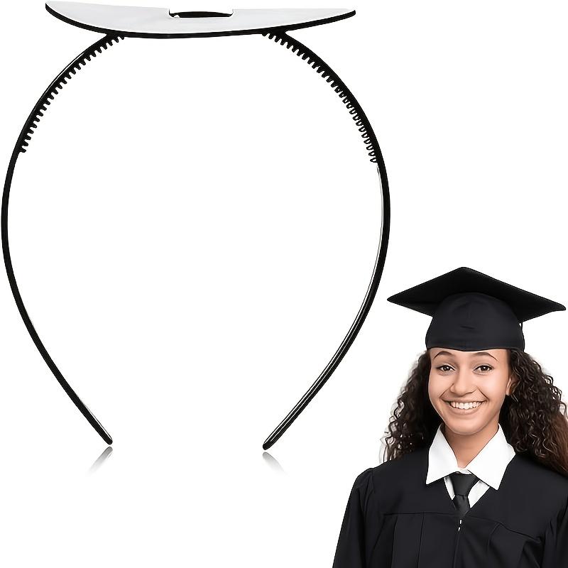 1Pcs Non-Slip Graduation Cap Headband - Adjustable, Lightweight for Grad, Prom, Back-to-School (Cap Not Included)