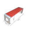 Outdoor Stainless Steel Plastic Wood Bench