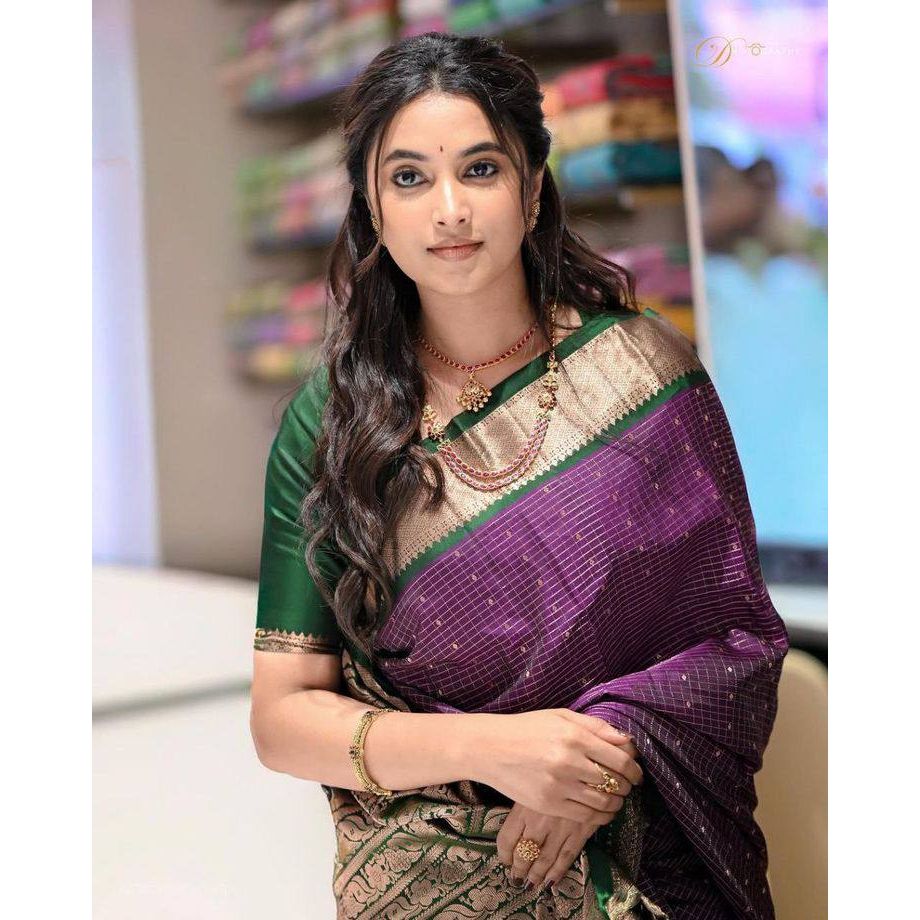 New Launch Soft Lichi Silk Jacquard Saree