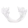 20pcs Dental Bib Clip Plastic Elastic Double Ended Disposable Dental Napkin Clip for Oral Care