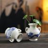 Decorations Antique Shelves Blue and White Porcelain Collect Ornaments Tabletops Ceramics Gift Small Vases Chinese Style 1PC