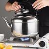 Bouilloire siffleuse durable en acier inoxydable épaissi pour cuisinière à gaz et plaque à induction, grande capacité pour un usage domestique