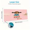 Pippi Longstocking Custom Name Large Size Mouse Pad Large Gaming Table Cushion Non-slip Laptop Tablet Big Mousepad XXL Mat Mini PC Playmat With Lock E