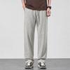 Solid color pants men's new summer drawstring loose straight sweatpants drape
