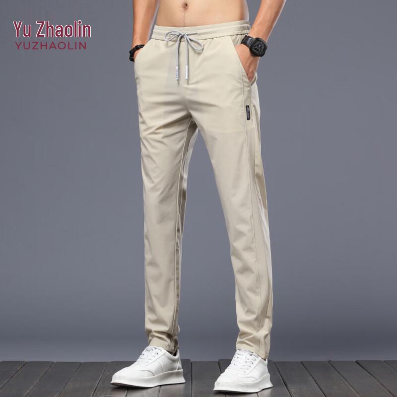 YUZHAOLIN Men s Summer Straight-Fit Casual Pants 28