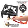 8KW Gas Boiling Ring Cast Iron Burner Large LPG Stove Outdoor Cooker Iron Frame Portable Fire Control Stove
