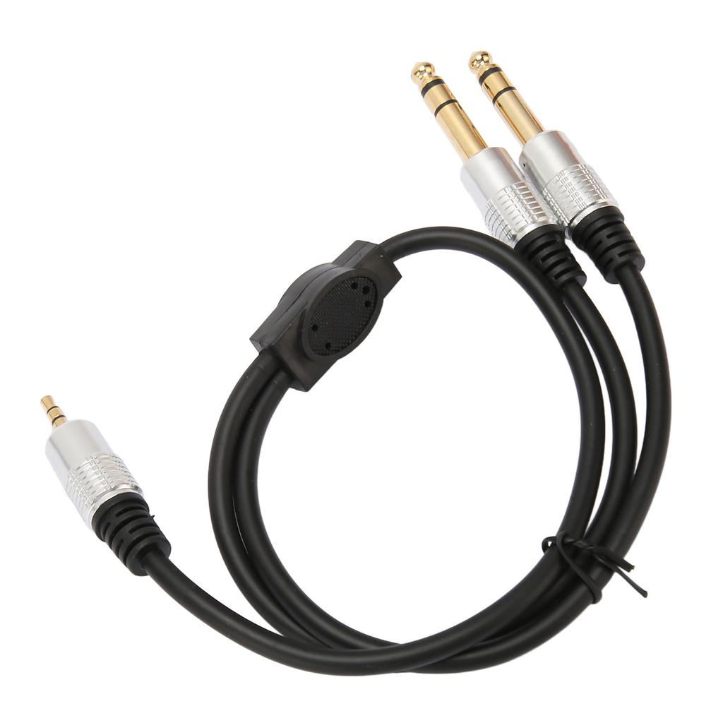 Dual 3.5mm To 6.35mm Y Splitter Cable Professional 3.5 Mm To 6.35 Mm Jack Sound Cable for Guitar