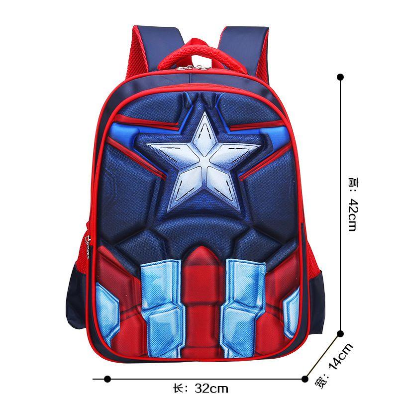 Spiderman 3d Batman Captain America Childrens School Bag Backpack For Kids Boys