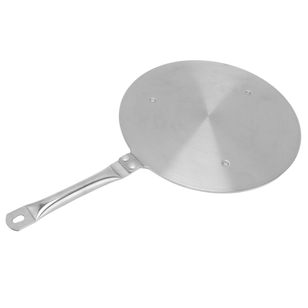 24cm Heat Diffuser Plate Stainless Steel Induction Cooker Heat Transfer Plate Adapter with Handle