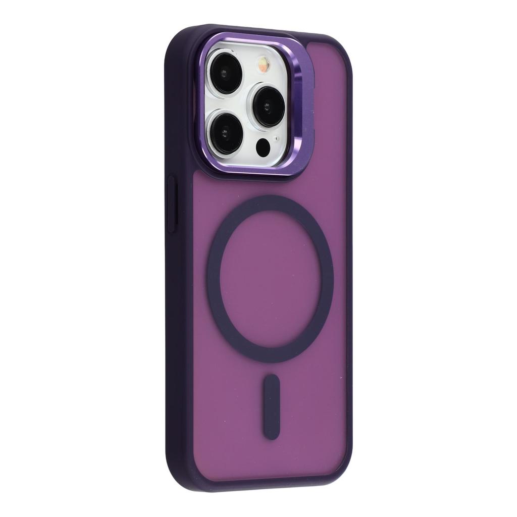 For iPhone 13 Pro Case Compatible with MagSafe Lens Kickstand TPU + PC Matte Phone Cover