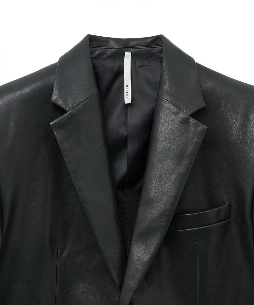 Noirer Lambs Vegetable Tailored Jacket (Black)