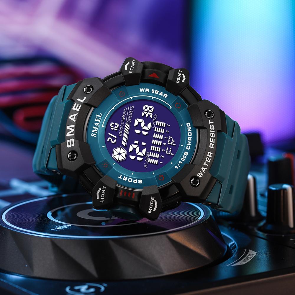 Men Watches Luxury Man Military Watch 8050 Waterproof Big Dial Fashion LED Backlight Sport Digital Watch For Men