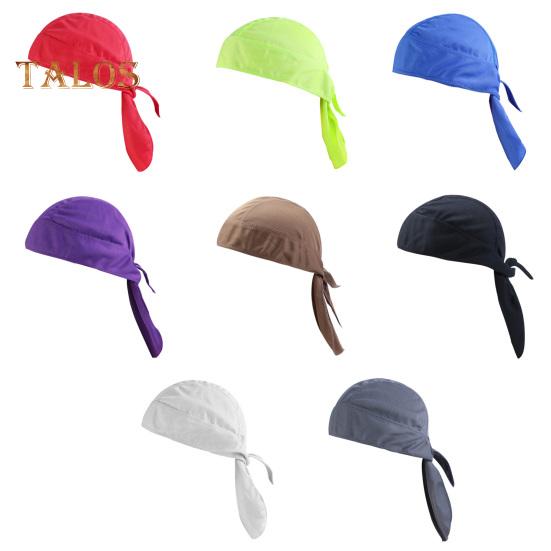 Outdoor Cycling Pirate Hat Hip-hop Breathable Quick-Drying Sweat-wicking Solid Color Men Women Motorcycle Helmet Liner Riding Running Sports Skull
