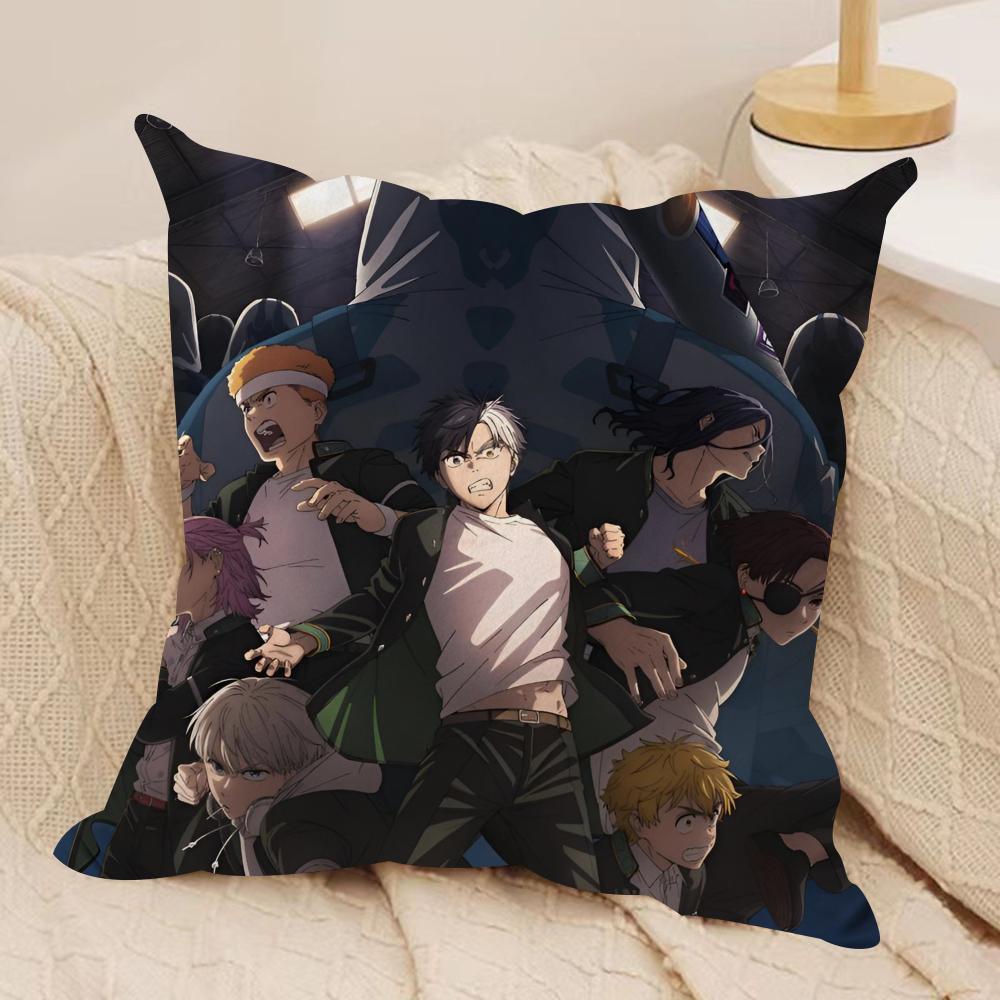 Anime WWIND BREAKERS Cushion Cover Pillowcase Ultra Soft Skin Friendly Fabric Cloud Like Comfort Concealed Zipper