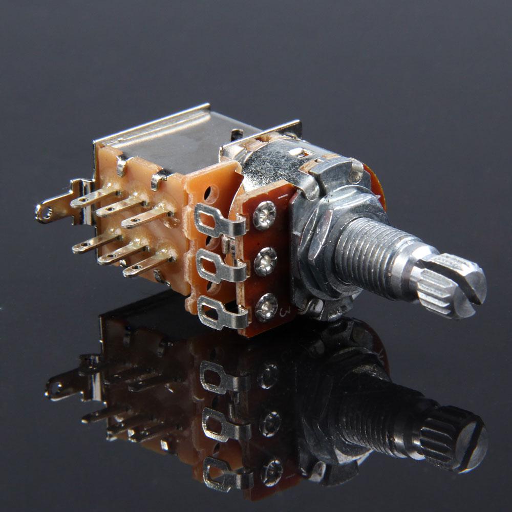 Short Shaft Guitar Potentiometer A500K/B500K/A250K/B250K Guitar Potentiometer Push Push Potentiometer Musical Instrument Parts
