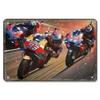 Placca in Latta Vintage Moto, Decorazione Garage Officina Dacha 20x30cm