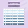 Gradient Index Tabs: Transparent Sticky Notes with Writable Labels and Strong Adhesive