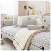 Washable Cotton Embroidered Sofa Cushion Slipcover, Modern Non-Slip Couch Cover Protector