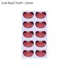 styles Decals cute MouthChips Paper Face Organ Paster Cartoon Mouth Stickers Anime Figurine Doll