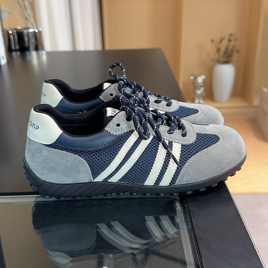 

Retro color matching flat-bottomed German training shoes women s 2025 new mesh breathable comfortable versatile casual sports Forrest Gump shoes 40