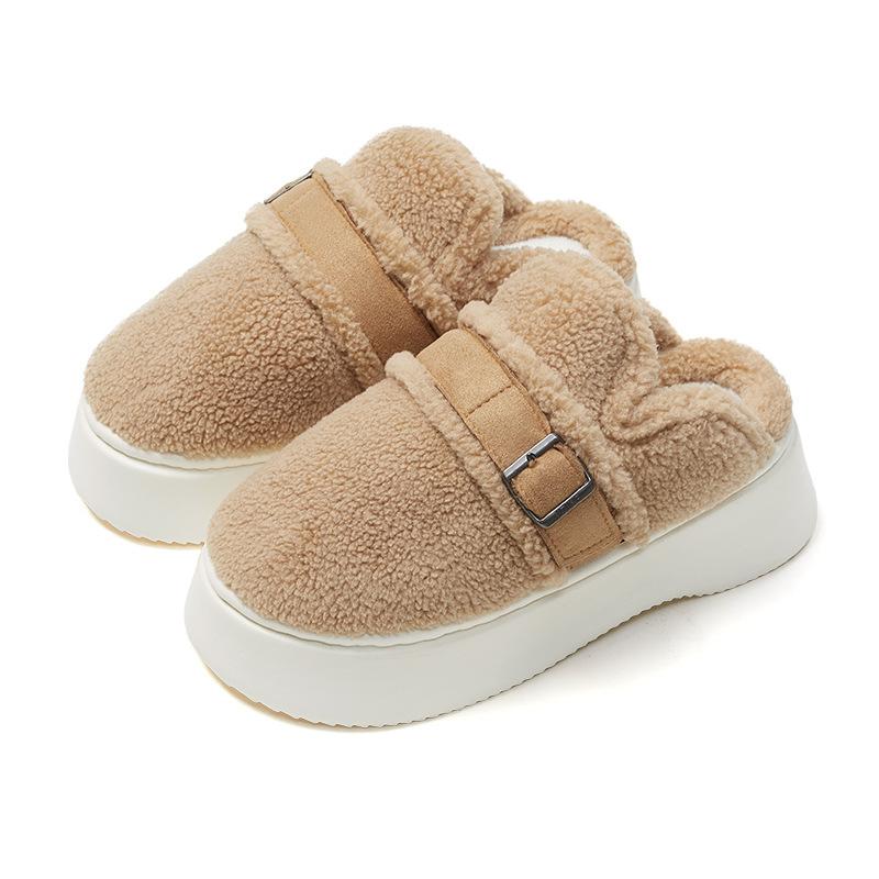 Excellent Thick-bottomed Cotton Slippers Plush New Women's Autumn and Winter Soft Home Indoor Warmth