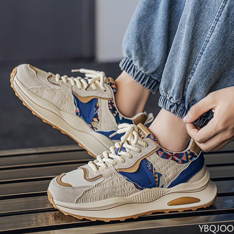 Men's Spring New Fashionable Versatile Thick soled sneakers Casual Comfortable Anti slip Wear resistant men Sports Shoes